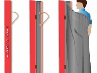 Fire Blanket Wrap  wrap, safety, flame, burn, fire, retardant, cover